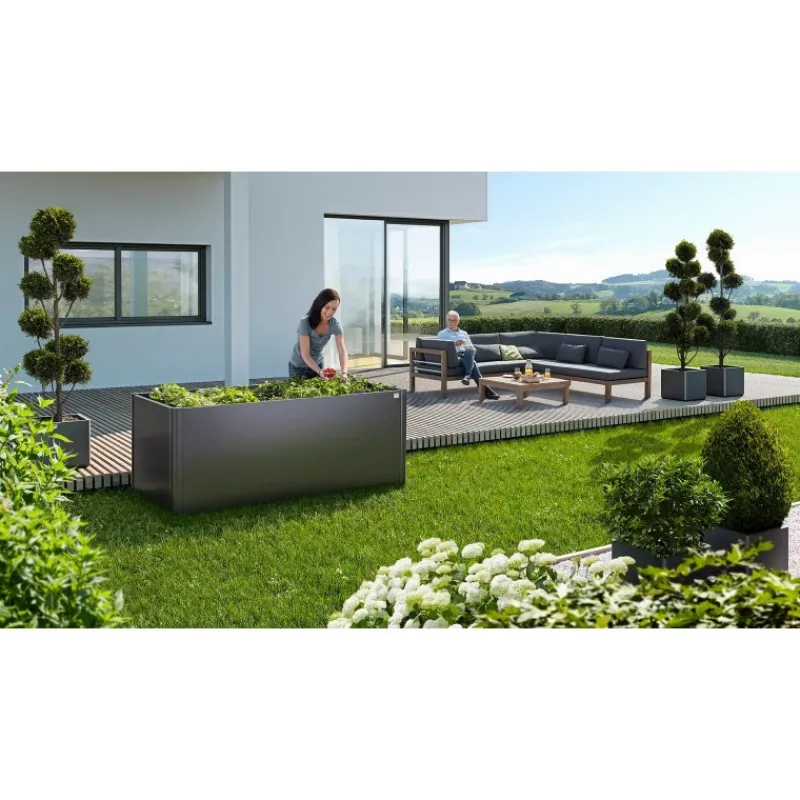 Aiuola Rialzata 1 x 0.5 m in Metallo-Biohort Sale