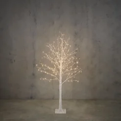 Albero Bianco con 288 LED Bianco Classico con Timer-Edelman Sale