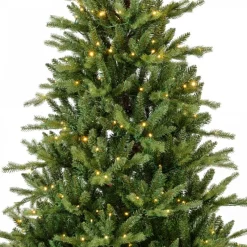 Albero di Natale Allison Illuminato h240Ø152cm PE+PVC-Kaemingk Discount