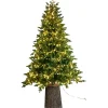 Albero di Natale Illuminato Darcy con Tronco 1450LED h240Ø145cm PE+PVC-Magic Tree Discount