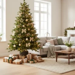 Albero di Natale Illuminato Darcy con Tronco 1450LED h240Ø145cm PE+PVC-Magic Tree Discount