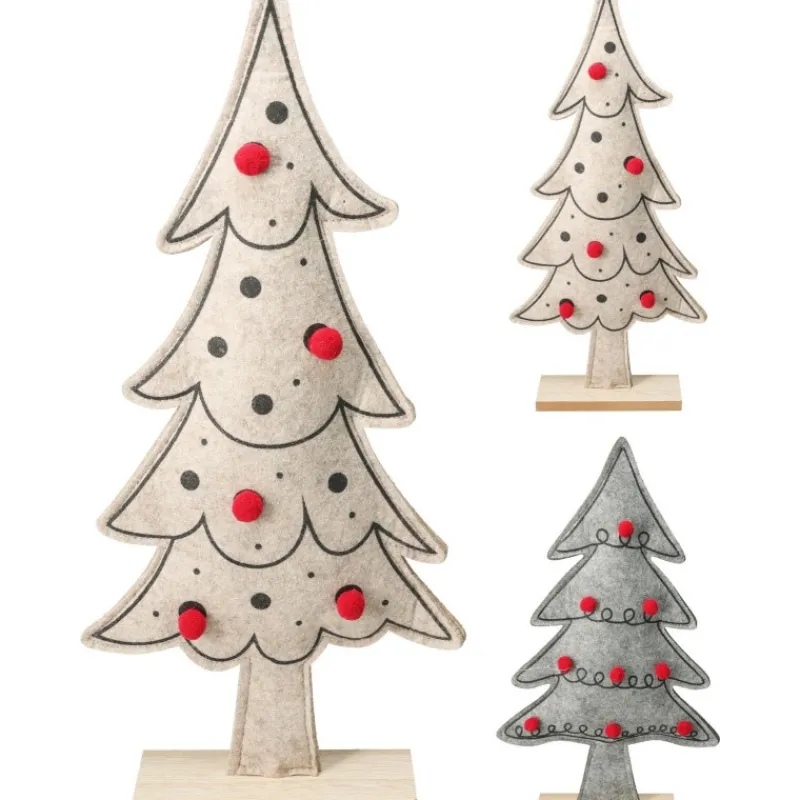 Albero di Natale in Feltro 42 cm. Pezzo Singolo-Koopman Clearance