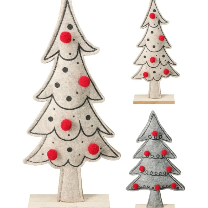 Albero di Natale in Feltro 34 cm. Pezzo Singolo-Koopman New