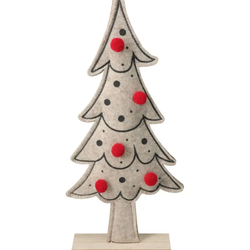 Albero di Natale in Feltro 34 cm. Pezzo Singolo-Koopman New