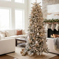 Albero di Natale Russel Innevato h210Ø70cm PE+PVC-Magic Tree Sale