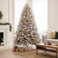 Albero di Natale White Montgomery h210Ø126cm PE+PVC-Magic Tree Discount