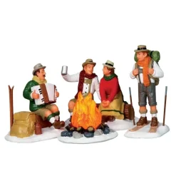 Alpine Ski Party S/4 B/O 4.5V Cod. 14356-Lemax New