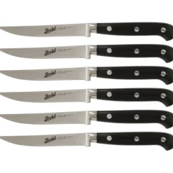Adhoc Set 6 coltelli da bistecca Nero Lama liscia-Berkel Online
