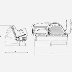 Affettatrice Home Line 200 Plus colore Matt Rosso-Berkel New