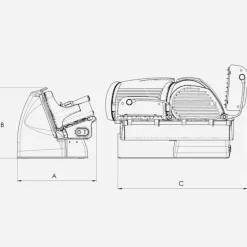 Affettatrice Home Line 200 Plus colore Matt Nero-Berkel Discount
