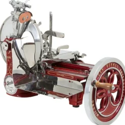 Affettatrice Volano Fiorato L16 colore Rosso - Decori Oro-Berkel Outlet