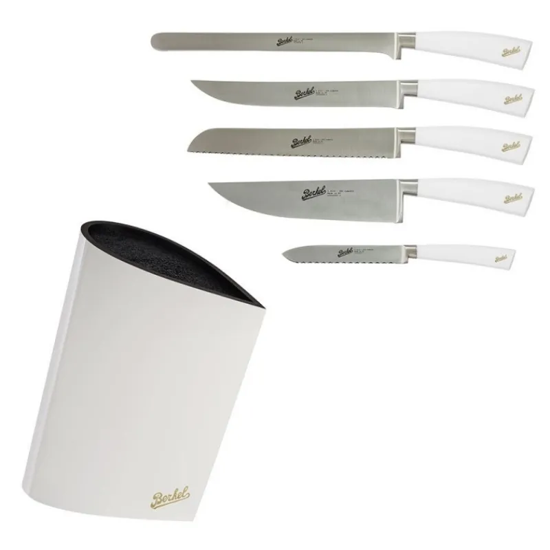 Ceppo Bag + Elegance Set 5 coltelli chef Bianco-Berkel Sale
