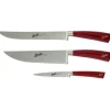 Elegance Set 3 coltelli chef Rosso-Berkel Hot