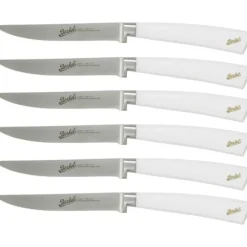 Elegance Set 6 coltelli da bistecca in acciaio Bianco-Berkel Discount