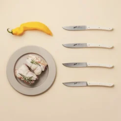 Set 4 Coltelli da Bistecca Colore Crema-Berkel Discount