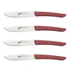 Set 4 Coltelli da Bistecca Colore Rosso-Berkel New