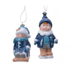 Bimbi da Appendere Bianco/Azzurro. Pezzo Singolo-Kaemingk Clearance