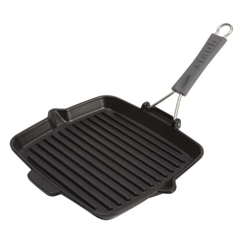 Bistecchiera 24 x 24 cm Nera-Staub Discount