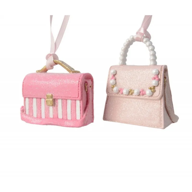 Borsetta da appendere in resina 8,2 cm. Pezzo Singolo-Kaemingk Discount