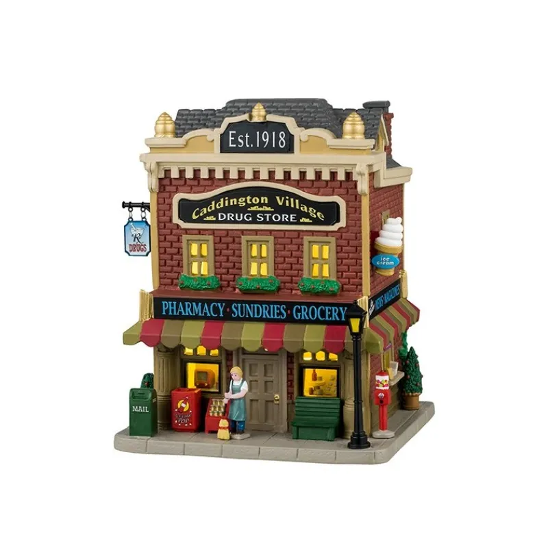 Caddington Village Drug Store Cod. 45272-Lemax Clearance