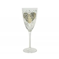 Calice in vetro con stampa cuore 23 cm-Kaemingk Best