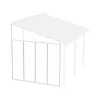 3 m Parete laterale Pergola Bianco-Canopia Sale