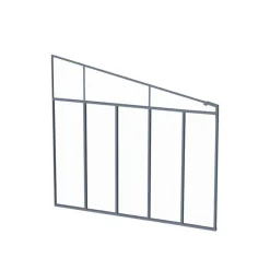 3 m Parete laterale Pergola Grigio-Canopia Discount