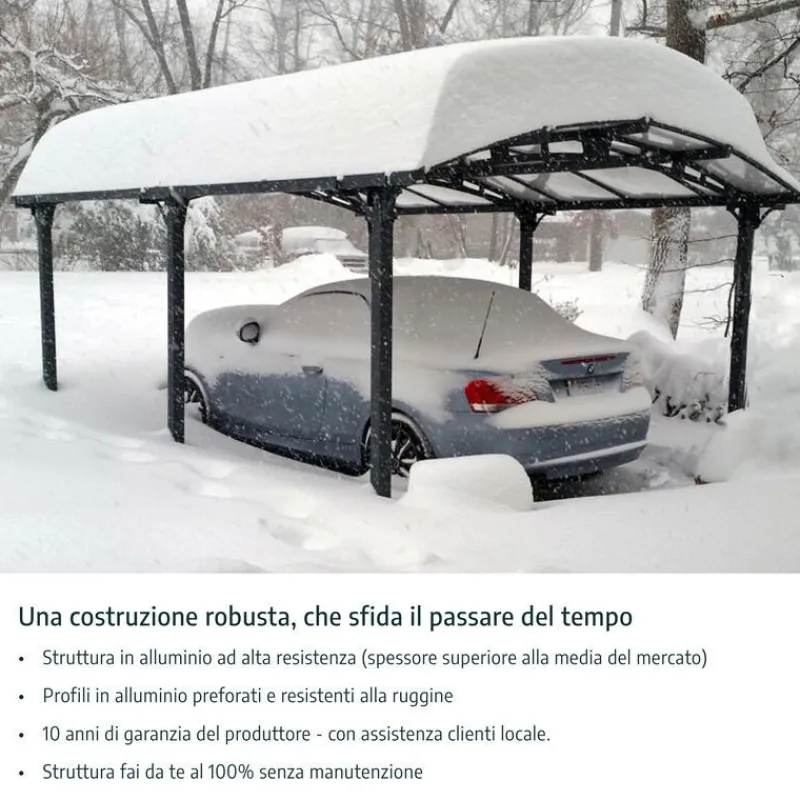 Alpine Alto RV Carport in Alluminio 3.6 X 13 m-Canopia Outlet