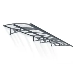 Amsterdam Pensilina Da Esterno 447X140 cm Trasparente-Canopia Outlet