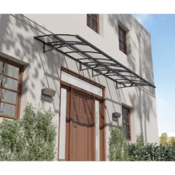 Amsterdam Pensilina Da Esterno 447X140 cm Trasparente-Canopia Outlet