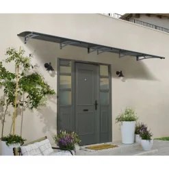 Aquila Pensilina Da Esterno 412X91 cm Grigio-Canopia