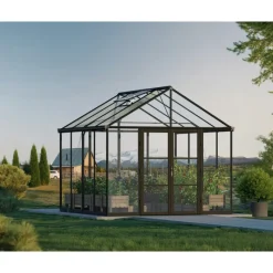 ARIA Ibrida Serra Da Giardino in Policarbonato 308x304x285 cm- Nero-Canopia Online