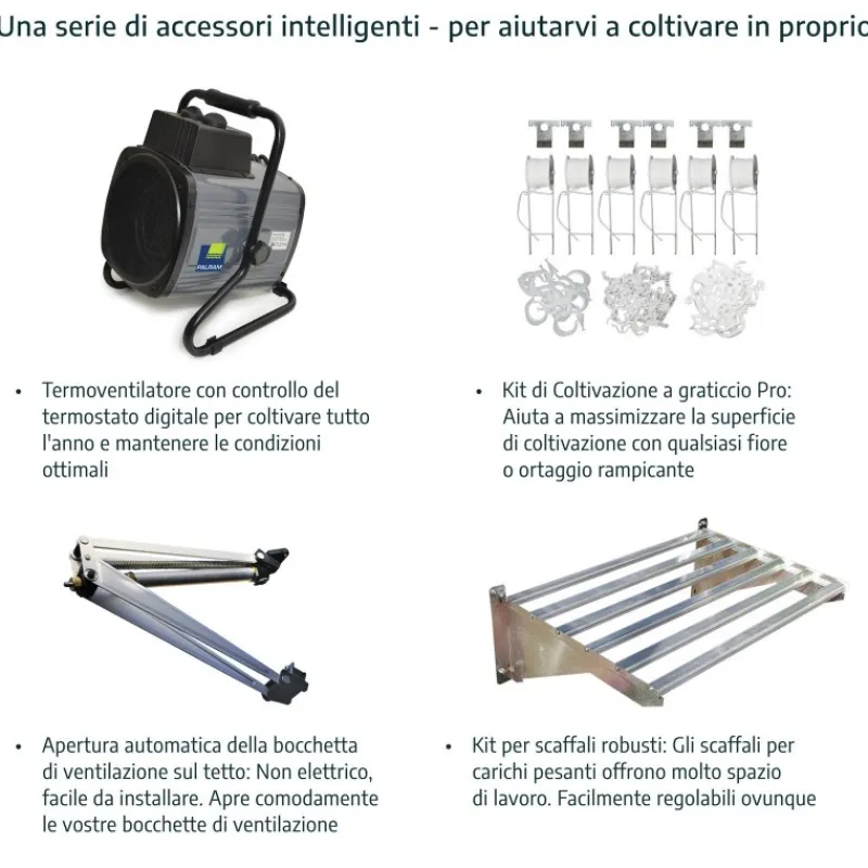 Balance Ibrida Serra Da Giardino in Policarbonato 607X244X229 cm Grigio-Canopia Best