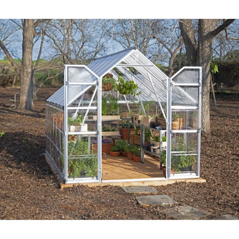 Balance Ibrida Serra Da Giardino in Policarbonato 367X244X229 cm Argento-Canopia Outlet