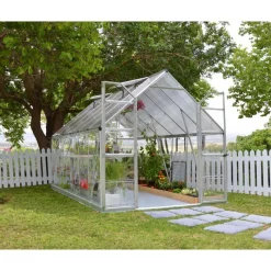 Balance Ibrida Serra Da Giardino in Policarbonato 367X244X229 cm Argento-Canopia Outlet