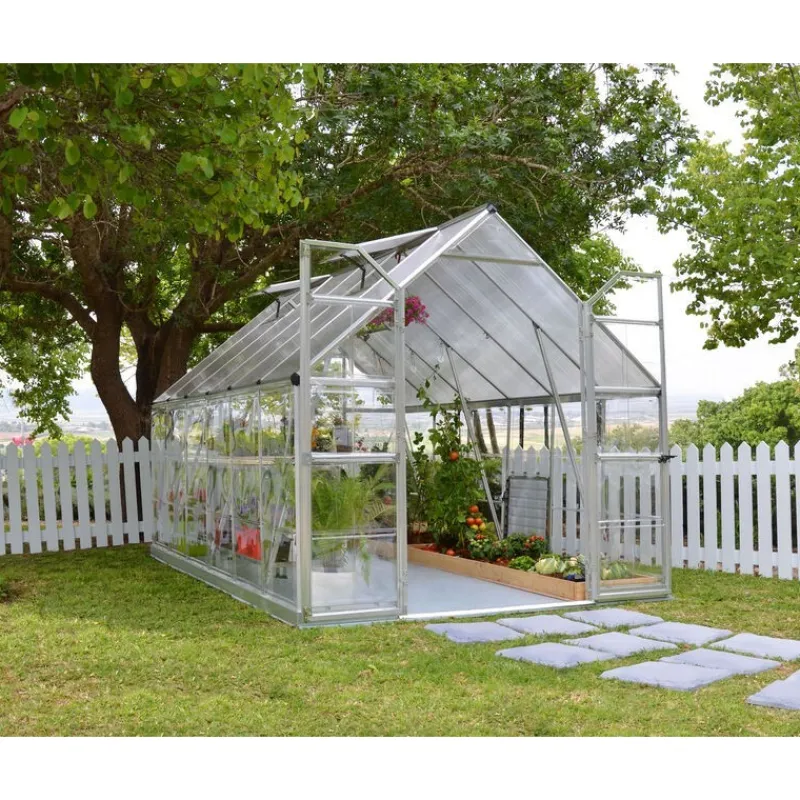 Balance Ibrida Serra Da Giardino in Policarbonato 367X244X229 cm Argento-Canopia Outlet