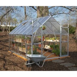 Balance Ibrida Serra Da Giardino in Policarbonato 367X244X229 cm Argento-Canopia Outlet