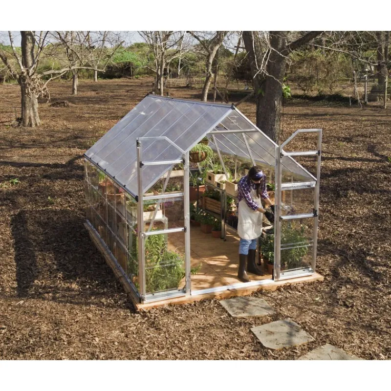 Balance Ibrida Serra Da Giardino in Policarbonato 367X244X229 cm Argento-Canopia Outlet