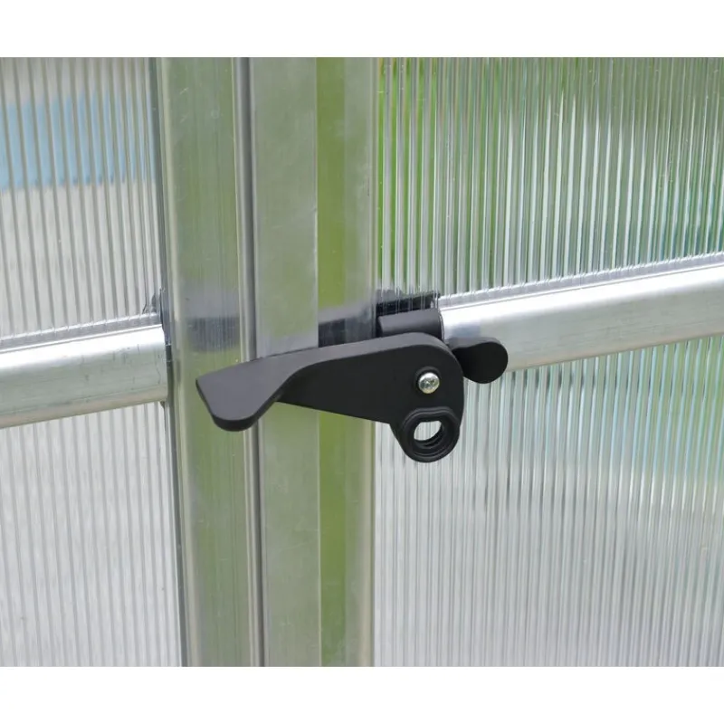 Bella Doppio Strato Serra Da Giardino in Policarbonato 367X244X219 cm Argento-Canopia Hot