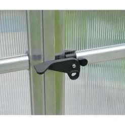 Bella Doppio Strato Serra Da Giardino in Policarbonato 724X244X219 cm Argento-Canopia Hot