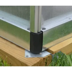 Bella Doppio Strato Serra Da Giardino in Policarbonato 613X244X219 cm Argento-Canopia Best