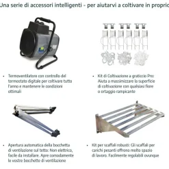 Bella Doppio Strato Serra Da Giardino in Policarbonato 490X244X219 cm Argento-Canopia Discount