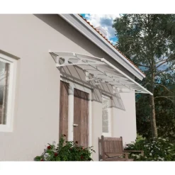 Bordeaux Pensilina Da Esterno 447X140 cm Trasparente-Canopia Discount