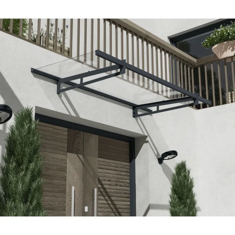 Bremen Pensilina Da Esterno 205X93 cm Trasparente-Canopia Discount