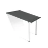 Capri Pergola Addossata in Alluminio 3X3 m Grigio-Canopia Online