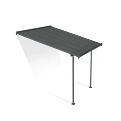 Capri Pergola Addossata in Alluminio 3X3 m Grigio-Canopia Online