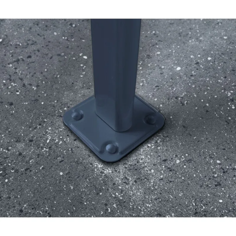 Capri Pergola Addossata in Alluminio 3X7.4 m Grigio-Canopia Best