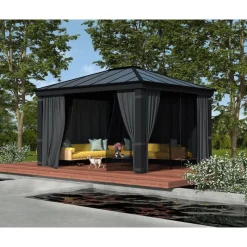 Dallas Gazebo in Alluminio 3.6X4.3 m-Canopia Discount