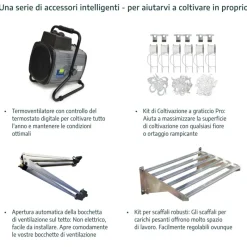 Eco Grow Doppio Strato Serra Da Giardino in Policarbonato 197X204X198 cm Verde-Canopia New