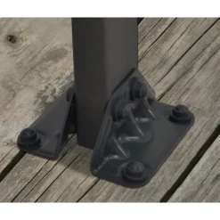 Feria Pergola Addossata in Alluminio 3X12.2 m Grigio-Canopia